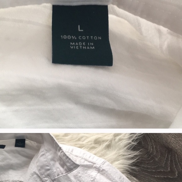 Perry Ellis white short sleeve - Picture 4 of 4